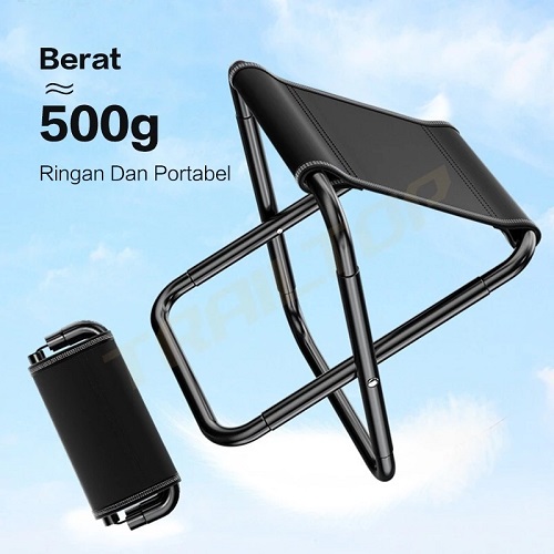 TrailTop Bangku Lipat Kursi Lipat Outdoor Kursi Mancing Lipat Mini Kursi Lipat Portable