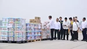 Presiden Jokowi Lepas Bantuan Kemanusiaan ke Palestina