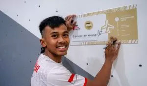 Juara IFSC Asian Qualifier, Speed Climber Indonesia Rahmad Adi Mulyono lolos ke Olimpiade Paris 2024
