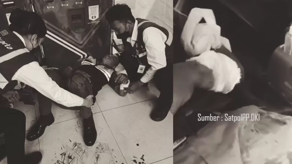 Pedagang Kopi Starling di Bundaran HI Tusuk Anggota Satpol PP