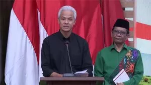 [Video] Pidato Lengkap Ganjar Setelah Mahfud MD ditunjuk Jadi Cawapres