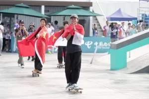 Skateboard Indonesia Sanggoe Darma Menambah Perolehan Medali Perak di Asian Games Hangzhou