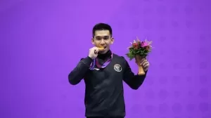 Harris Horatius Sumbangkan Emas Ketiga dari Wushu di Asian Games 2022