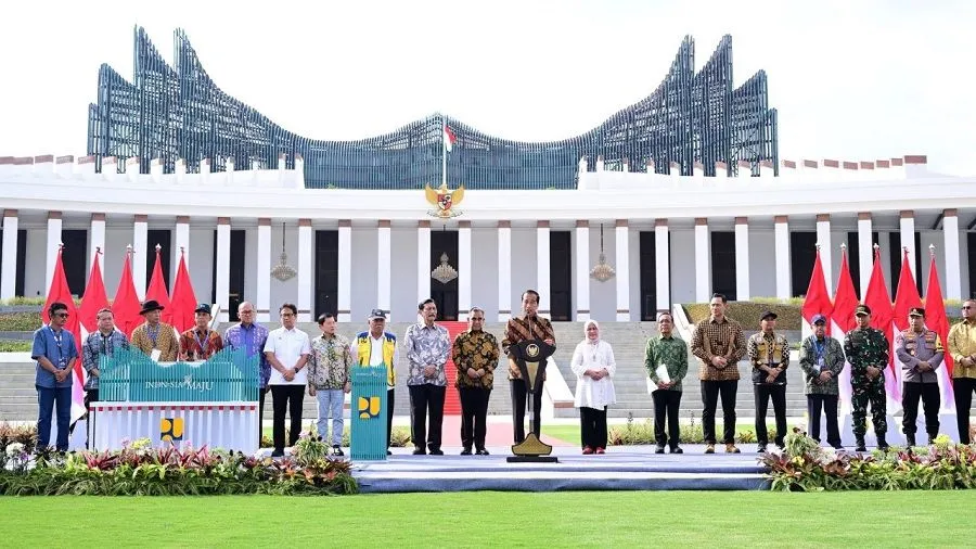 Presiden Joko Widodo Resmikan Istana Negara di Ibu Kota Nusantara