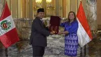 Presiden Prabowo Terima Penghargaan Kehormatan dari Presiden Peru