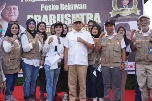 Musa Bangun Kukuhkan Relawan Prabu Sutra Dukung Prabowo