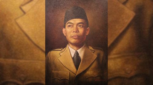  Lukisan pahlawan Jenderal Soedirman oleh Hardjanto.