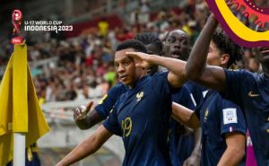 Timnas Prancis U-17 membantai Amerika Serikat 3-0 pada pertandingan terakhir Grup E Piala Dunia U-17 2023 di Jakarta International Stadium (JIS), Sabtu (18/11)