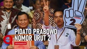 Prabowo Subianto-Gibran Rakabuming Raka, mendapatkan nomor urut 2 untuk pertandingan Pilpres 2024 (14/11)